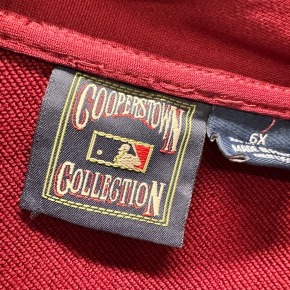 Philadelphia Phillies Majestic Track Jacket Mens 6X Cooperstown Collection VTG - Picture 2 of 11